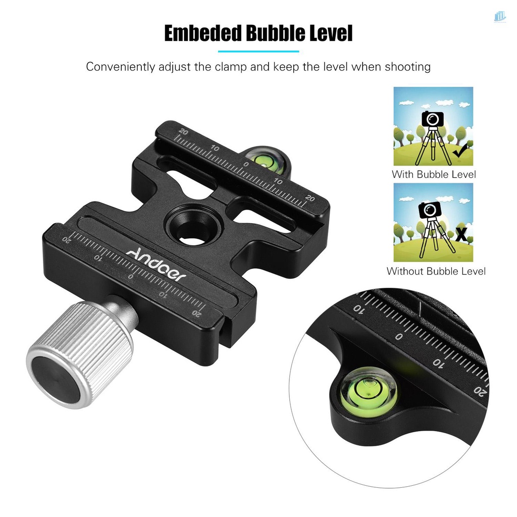 Kẹp Máy Ảnh Thông Minh Andoer DC-50P Bằng Hợp Kim Nhôm Tháo Gỡ Nhanh Chuyên Nghiệp