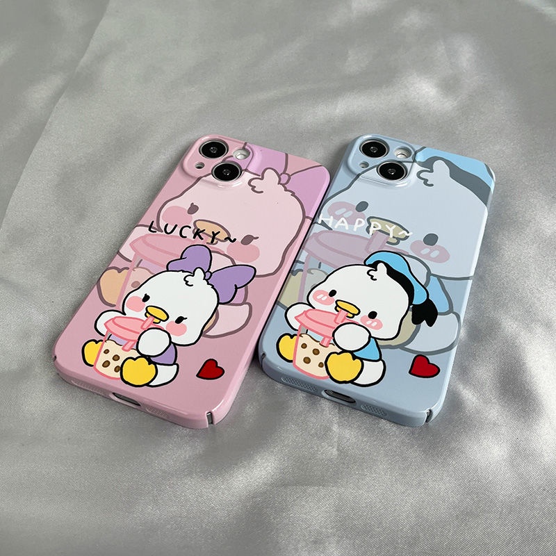 Ốp Điện Thoại Cứng In Hình Vịt Donald / Daisy Cho Iphone 78 11 Pro Max 14 Pro Xs Xr 12 13