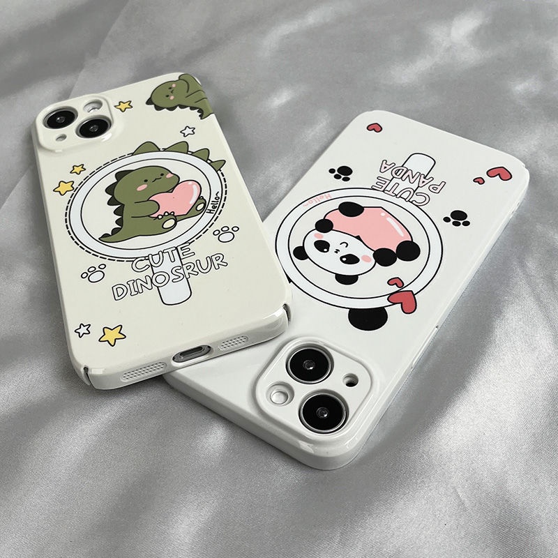 Ốp Điện Thoại Cứng In Hình Gấu Trúc / Trái Tim Cho Iphone 14 YO5A 711 xr12 / 8promax / xsiphone14 YO5A