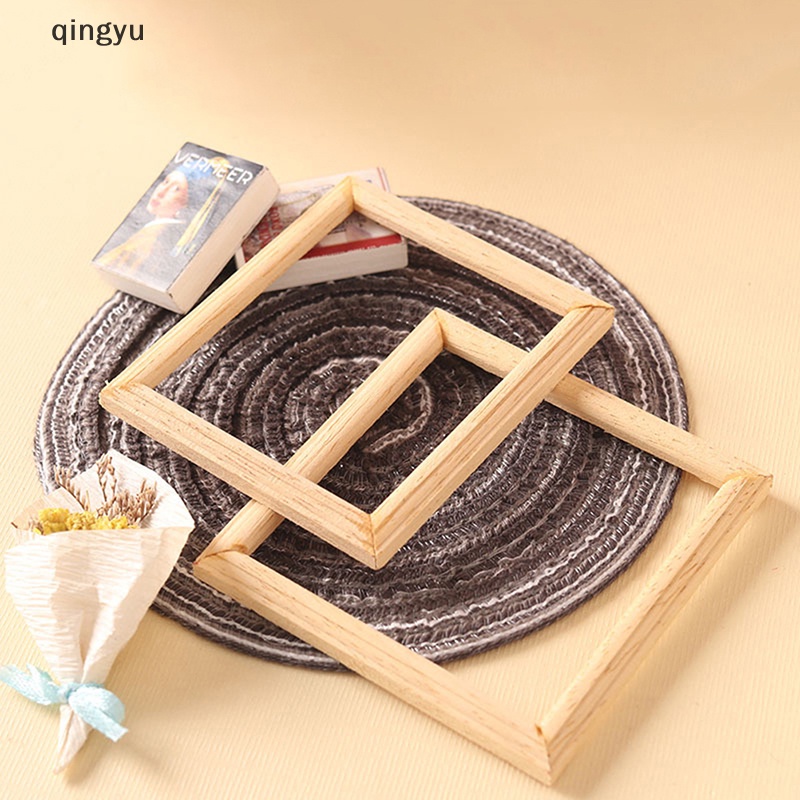 Qingyu 1 Khung Ảnh Mini Hình Chữ Nhật Trang Trí Nhà Búp Bê