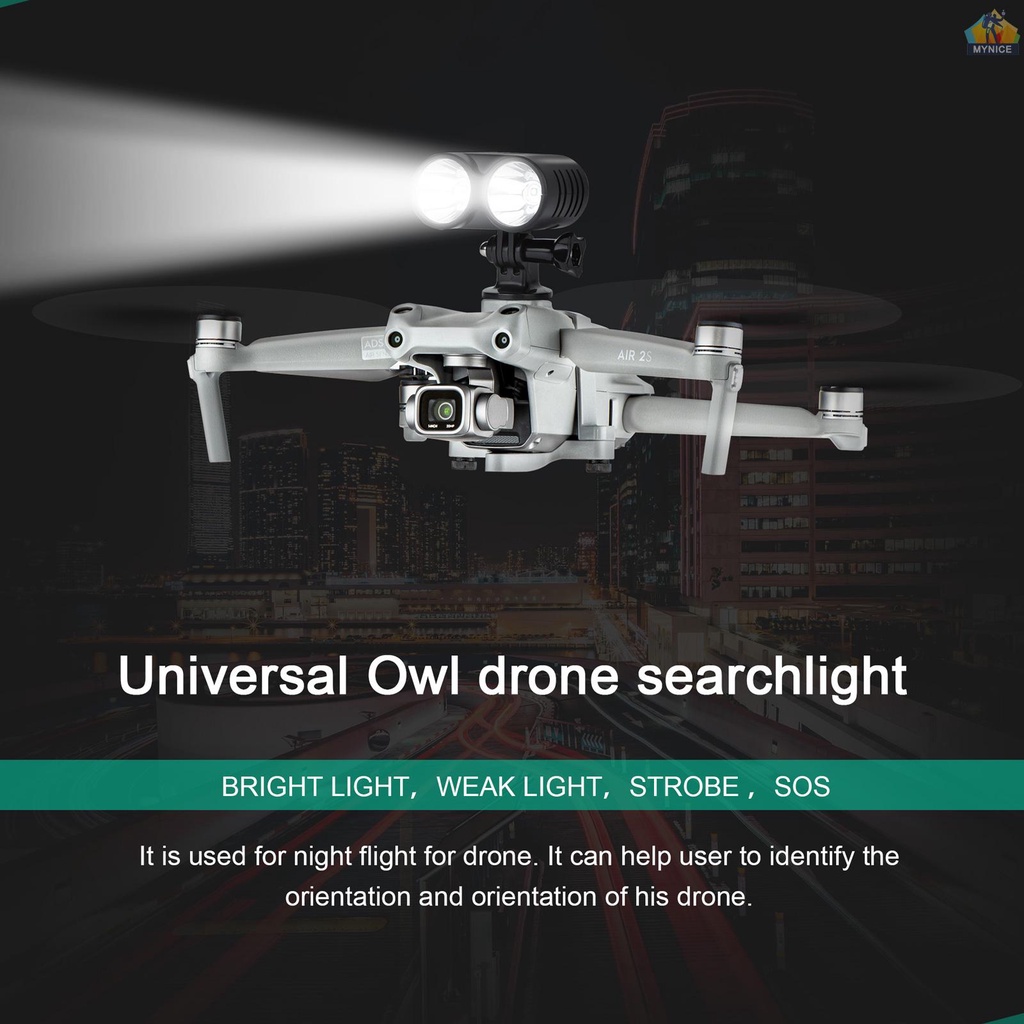 Đèn LED 4 Chế Độ Kèm Giá Đỡ Mở Rộng Thay Thế Chuyên Dụng Cho Drone DJI Mavic Air 2 / Air 2S