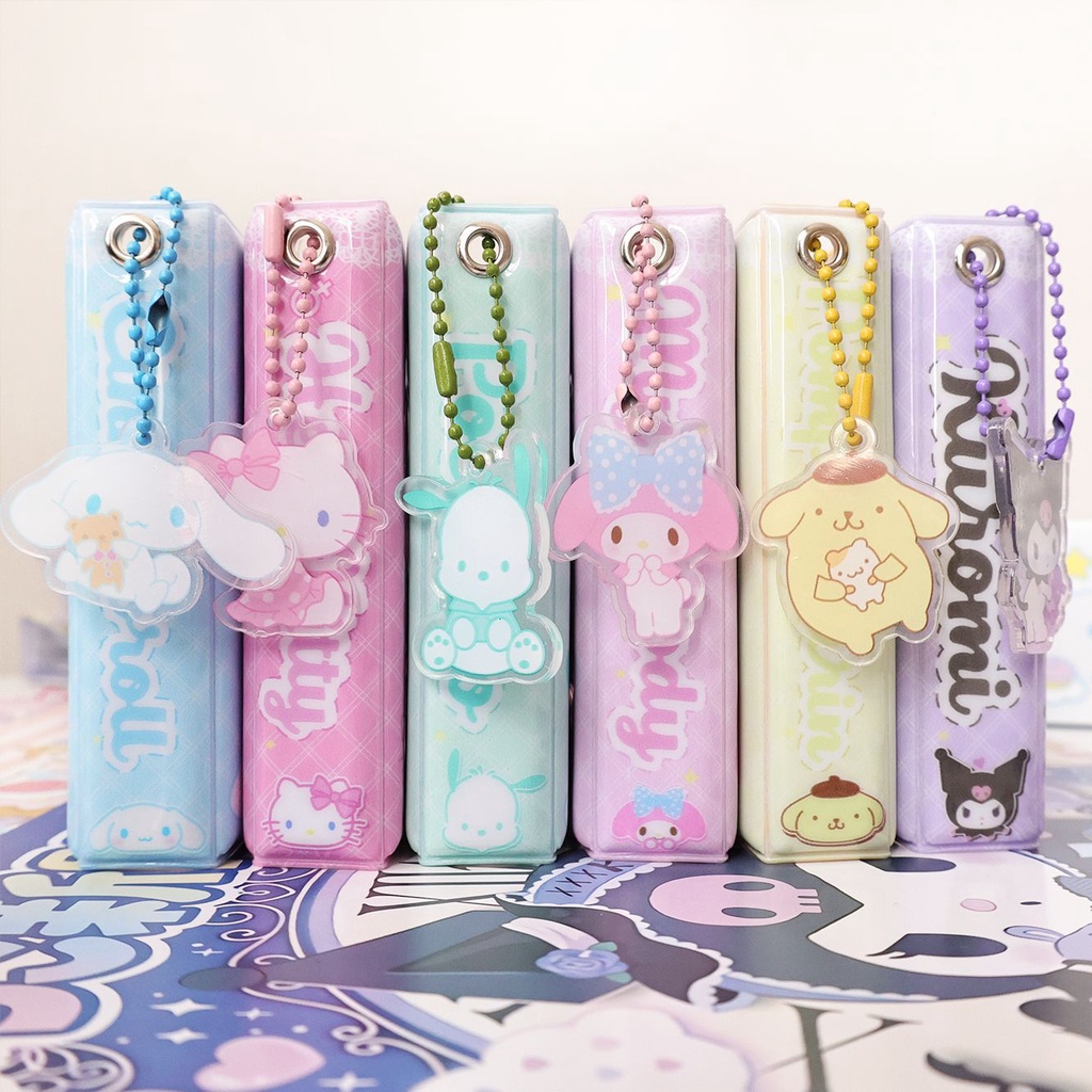 Peach Same Sanrio flower shaped hollowed out storage book Kuromi Card Polaroid album