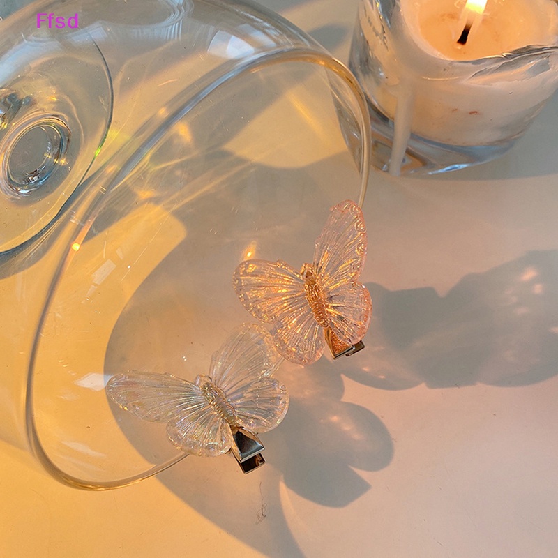 Set 5 Kẹp Tóc Hình Bướm Trong Suốt Thời Trang Cho Nữ