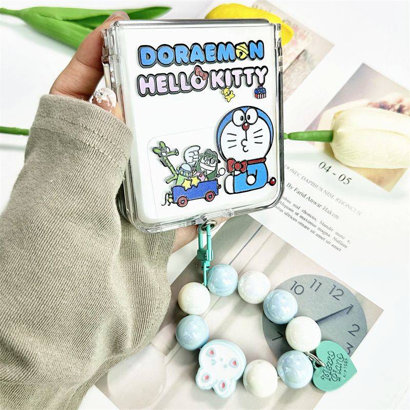 Doraemon Kitty Cat Suitable for Doraemon Foldable Screen Phone Case Hard Shell Shatter-Resistant Cute Zdfy