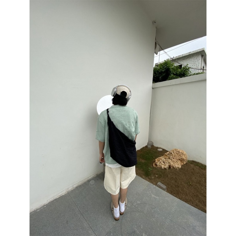 Áo Dệt Kim Tay Ngắn Dáng Rộng Phong Cách Retro Thời Trang Mùa Hè Dành Cho Nam Và Nữ