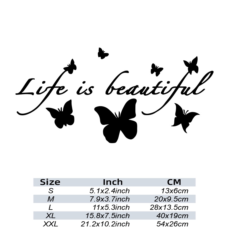 Miếng Dán Trang Trí Cửa Sổ Xe Hơi Hình Bướm Bằng Vinyl