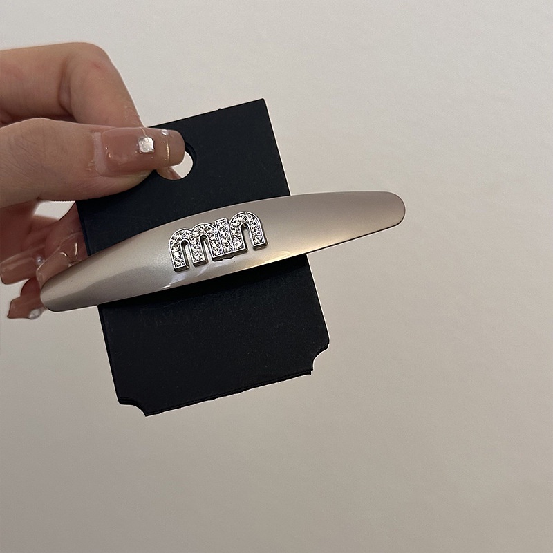 Kẹp Tóc Kim Loại Hình Mỏ Vịt Màu Bạc Phong Cách Âu Mỹ Cổ Điển Thời Trang 2023