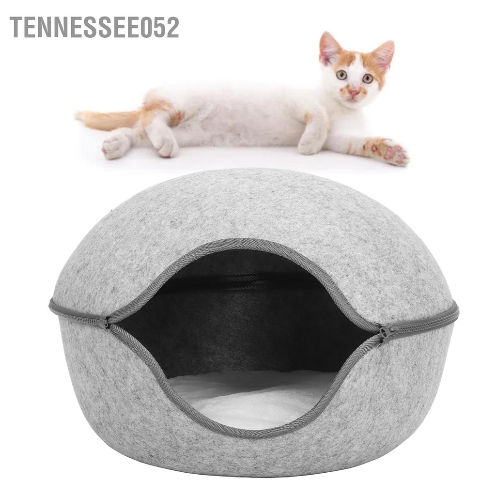 Tennessee052 Giường Hang Mèo Có Thể Tháo Rời Giặt Được Bán Kín Nỉ Nơi Ẩn náu Cho Con Đệm Tất Cả Các Mùa