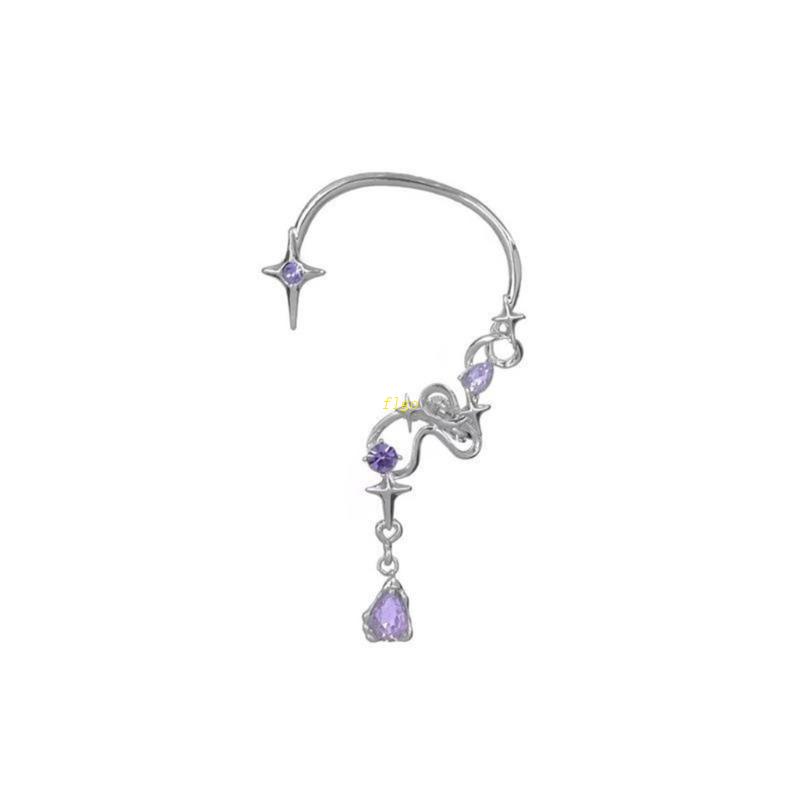 Khuyên Kẹp Vành Tai Không Xỏ Lỗ Hình Ngôi Sao / Xương Tai Không Cần Xỏ Lỗ Dành Cho Nữ