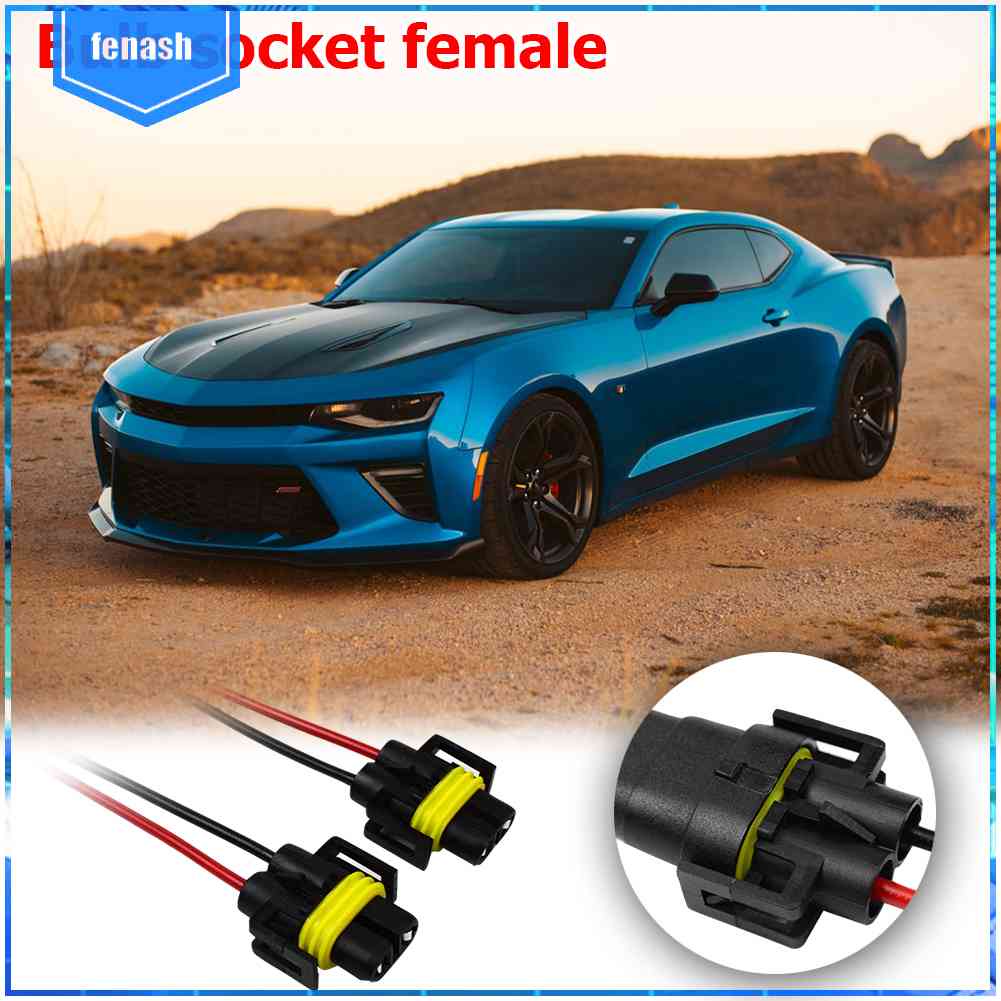 Set 2 Ổ Cắm Chuyển Đổi H8 / H9 / H11 Chuyên Dụng Cho Đèn Pha Xe Hơi