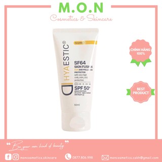Kem chống nắng bảo vệ tối đa Hyaestic Skin Fusion SF64 Sun And Pollution Protector SPF50+ Moncosmetics 50ml
