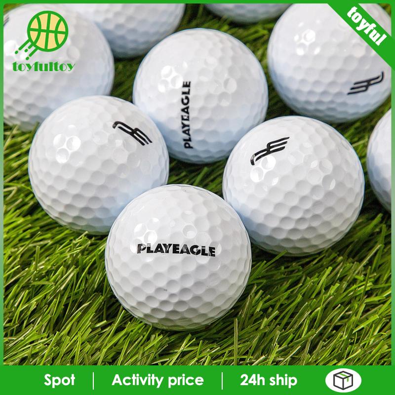 Set 10 Quả Bóng Golf Hai Lớp Màu Trắng Cho Nam