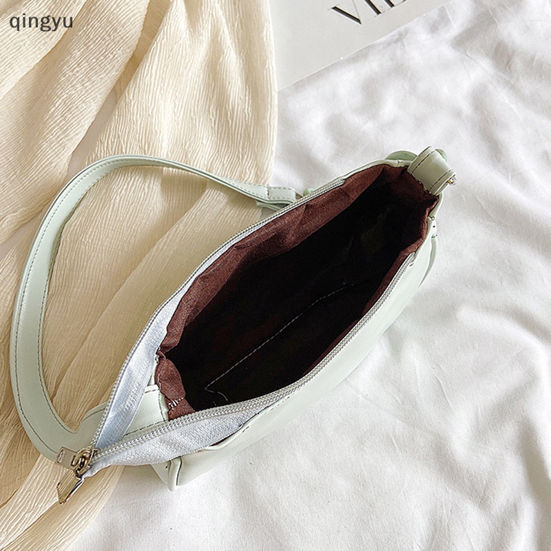 Qingyu Túi Xách Tote Đeo Vai Họa Tiết Cổ Điển Thanh Lịch Thời Trang Cho Nữ