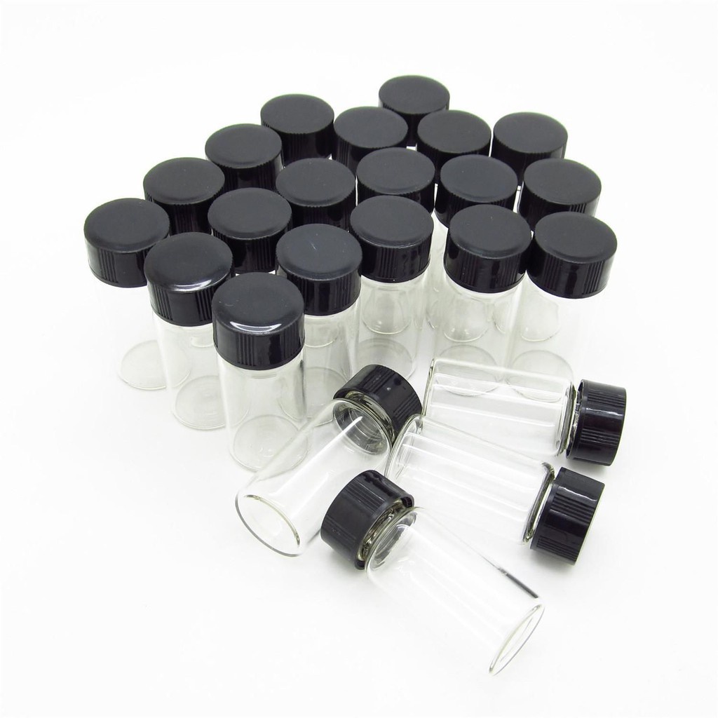 50Pcs 5mL Clear Glass Bottles For Sample Collection cheap items SX