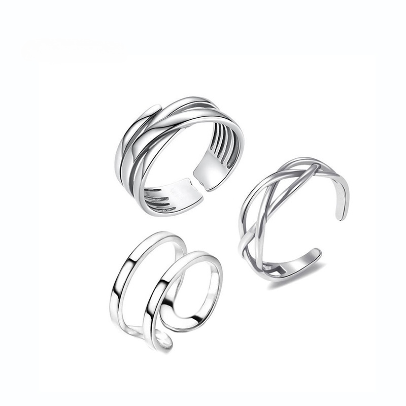 Bộ Ba Nhẫn Đeo Tay Phong Cách Hip Hop Đơn Giản Thời Trang Mới 2023