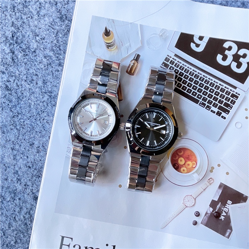 Đồng Hồ quartz Nam Hiển Thị Ngày 40mm Dây Thép Không Gỉ Phong Cách Doanh Nhân