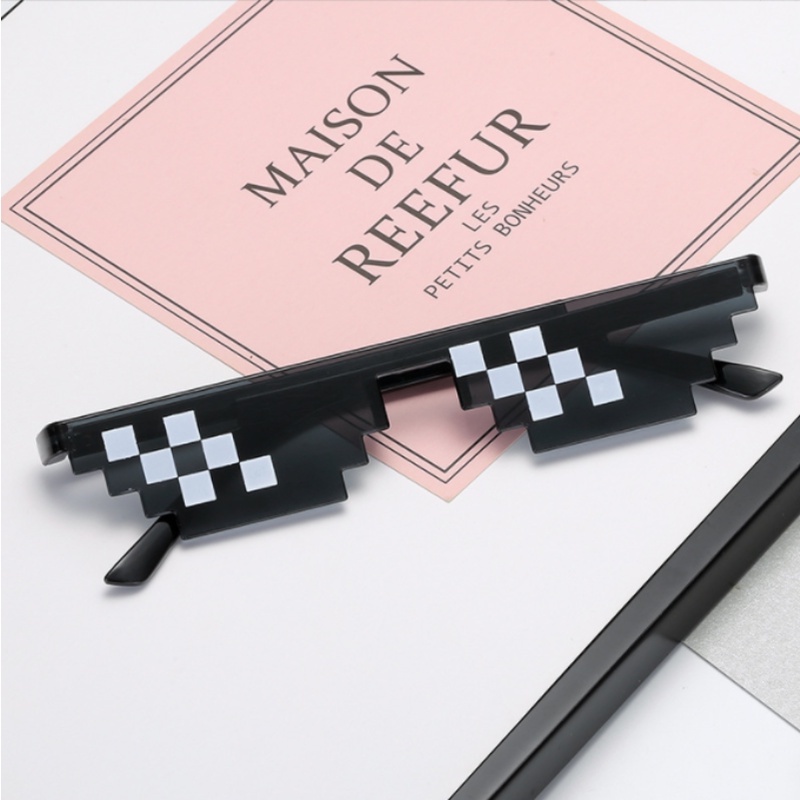 (KIQI-FASHION) COD Bán Sỉ &amp; Pixelated Kính Mosaic Cho Bữa Tiệc Mob Life Dành Cho Nam Và Nữ