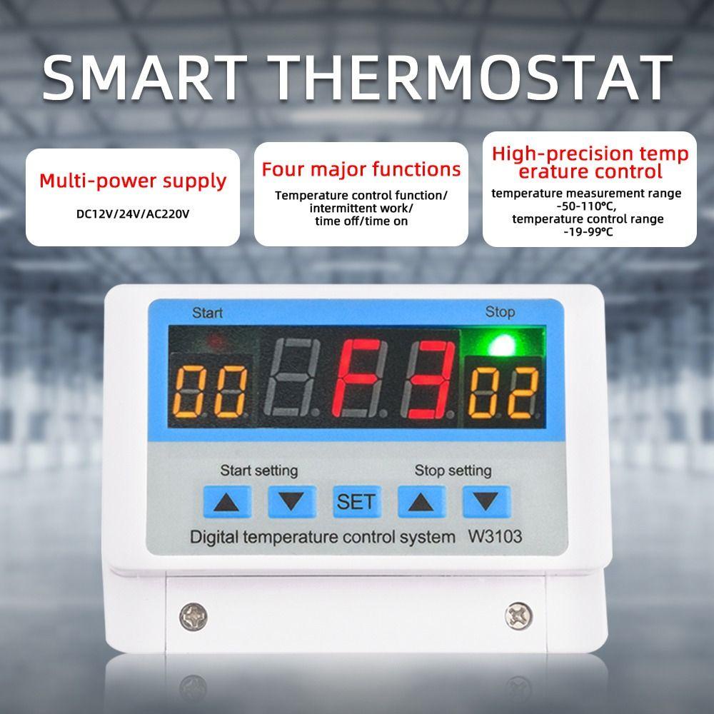 WATTLE Công Tắc Điều Khiển Nhiệt Độ Kỹ Thuật Số Mới AC 220V 30