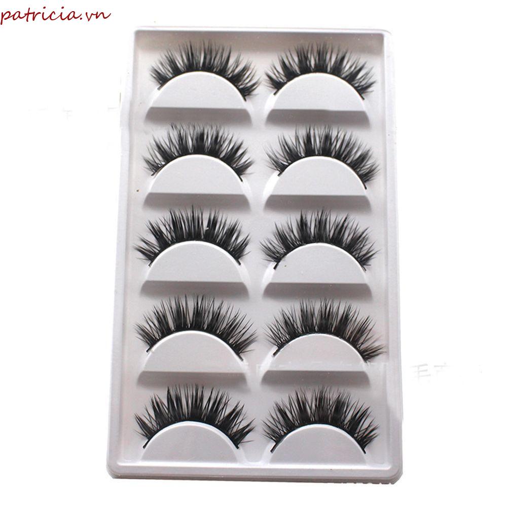Set 5 Cặp Lông Mi Giả 3D Dày Tự Nhiên Sang Trọng