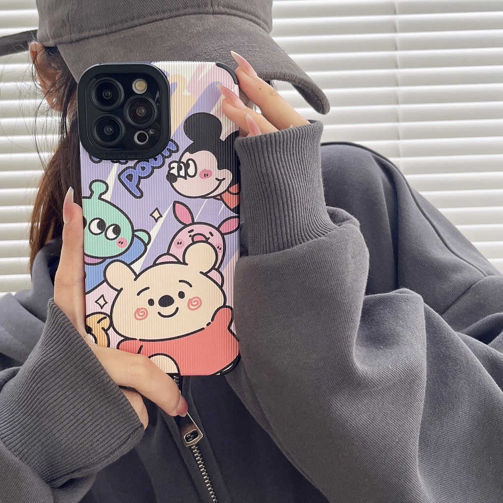 DISNEY Ốp Điện Thoại tpu PC Silicon Mềm Chống Sốc In Hình Hoạt Hình Sanrio Cho iPhone 14 13 12 11 Pro Max XS XR 7 8 Plus