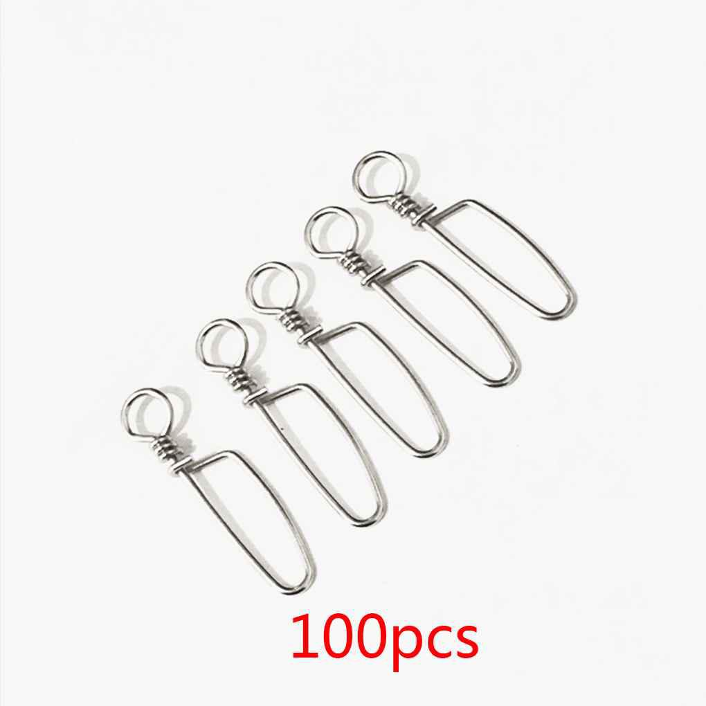 Set 100 Khuyên Nối Câu Cá Bằng Thép Không Gỉ