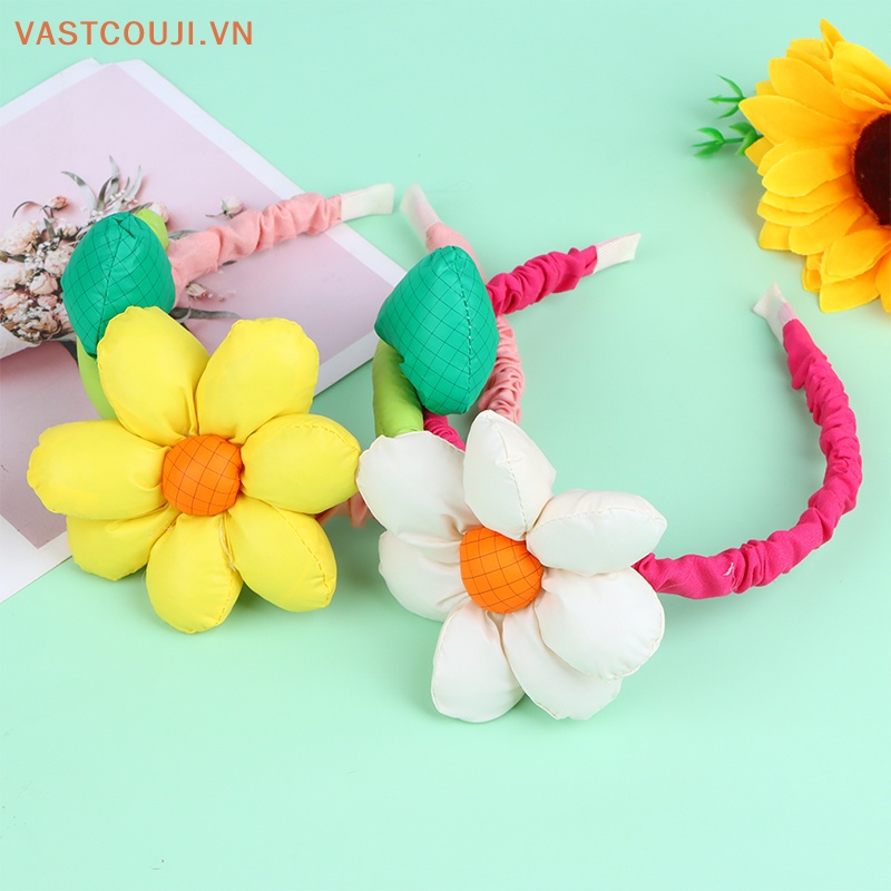 Băng Đô Cài Tóc Hình Hoa Hướng Dương Ngọt Ngào Cho Nữ