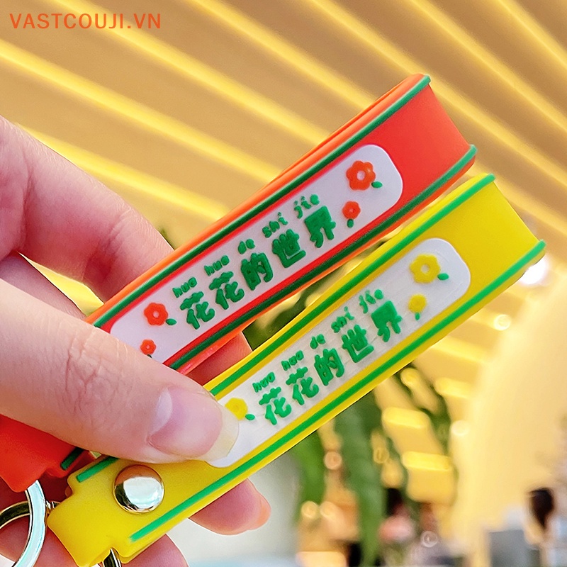 Móc Khóa Nhựa Mềm Hình Hoa Hướng Dương VASTJI