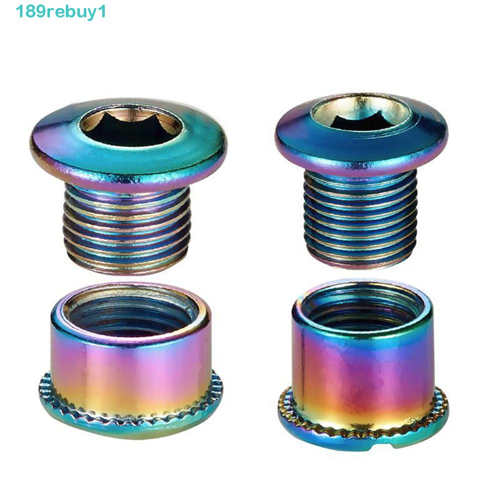 Bộ Bu Lông Trục Khuỷu Bằng Hợp Kim Nhôm Mạ Titan REBUY1 Cho Xe Đạp