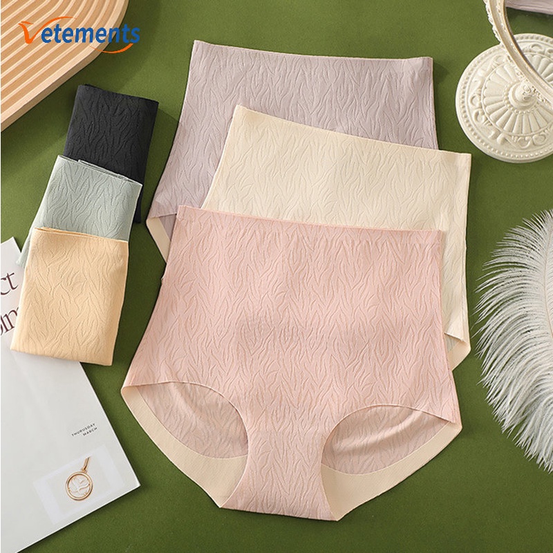 Quần Lót Cotton Lưng Cao Thoáng Khí Kháng Khuẩn Plus Size Cho Nữ