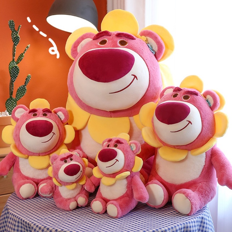 Thú Nhồi Bông Hình Gấu Dâu Tây / Hoa Hướng Dương Cỡ Lớn Cho Bé