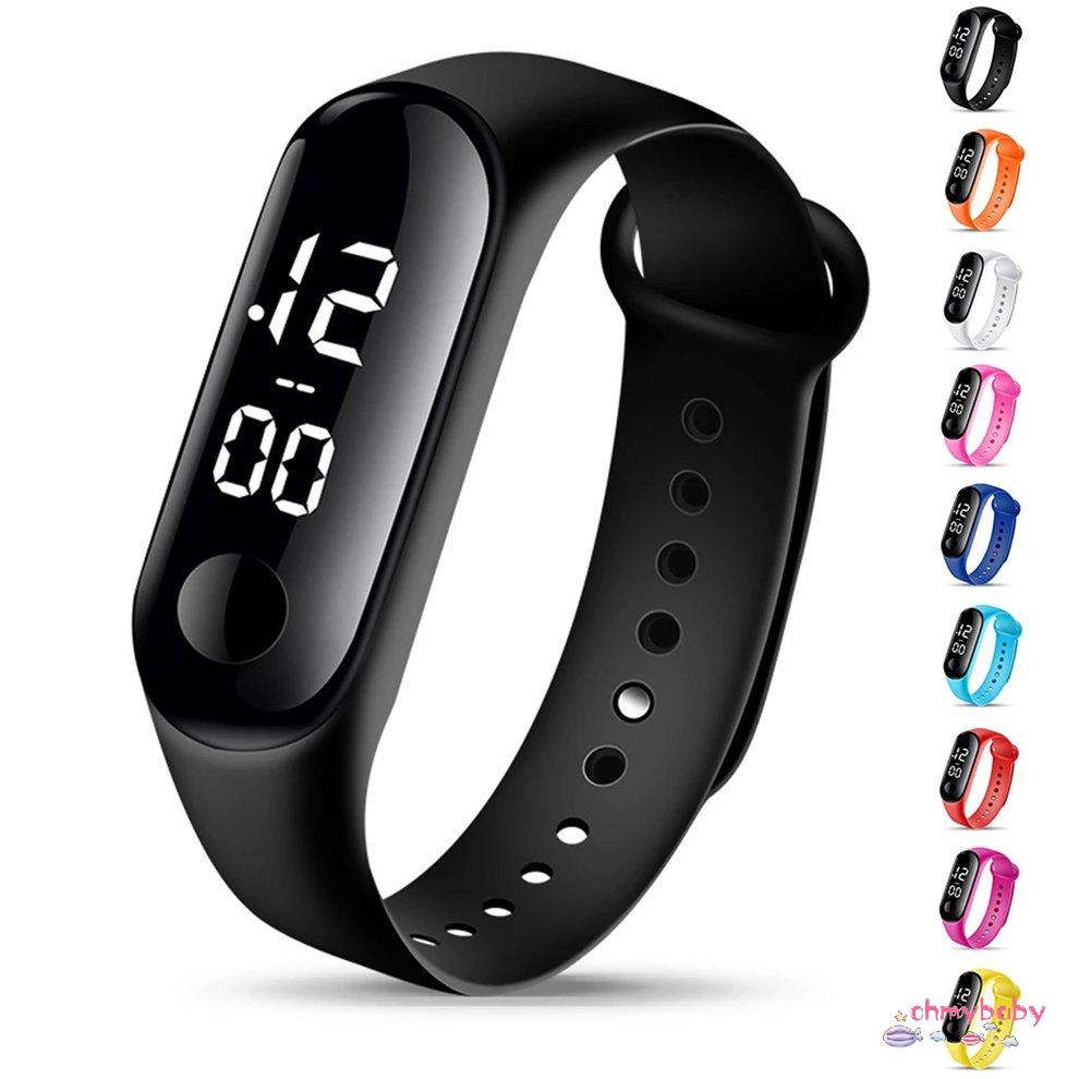 [Trong kho] Đồng Hồ Kỹ Thuật Số Đèn LED Ánh Sáng Trắng Màn Hình Cảm Ứng Chống Nước Nam Nữ Thể Thao Mặt Cao Cấp [P/1]