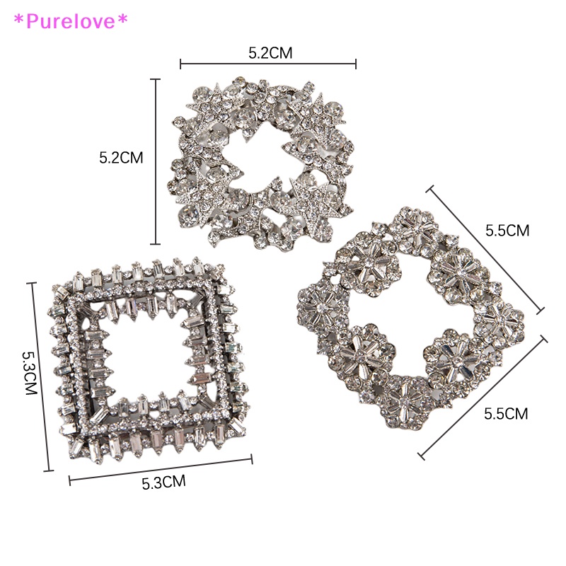 1 Phụ Kiện Kẹp Giày Đính Đá Lấp Lánh Dành Cho Cô Dâu Mới