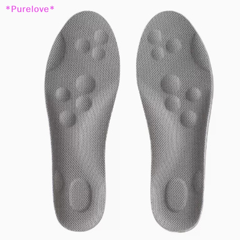 1 Cặp Đế Lót Giày Thể Thao 4D Siêu Mềm Chất Lượng Cao Mới