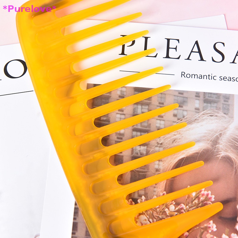 1 Lược Chải Tóc Răng Thưa Chống Tĩnh Điện Bằng Nhựa Chất Lượng Cao Áo Thun Thiết Kế Mới Năng Động Thời Trang