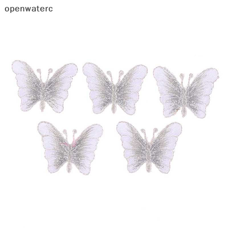 Bộ 5 Miếng Vá Quần Áo Hình Bướm Thêu Nổi DIY