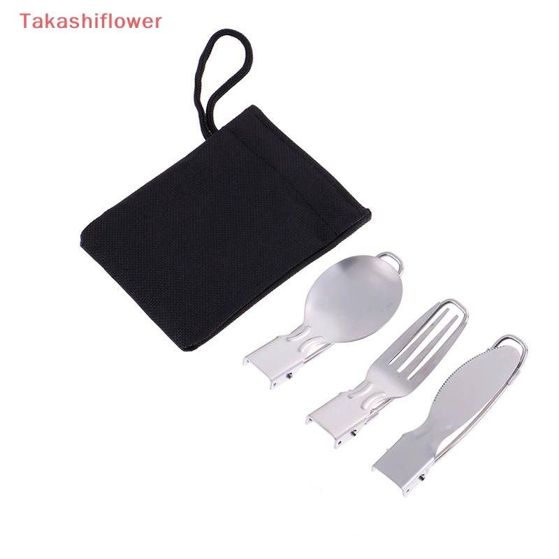 1 Bộ Muỗng Nĩa Du Lịch Gấp Gọn Tiện Lợi