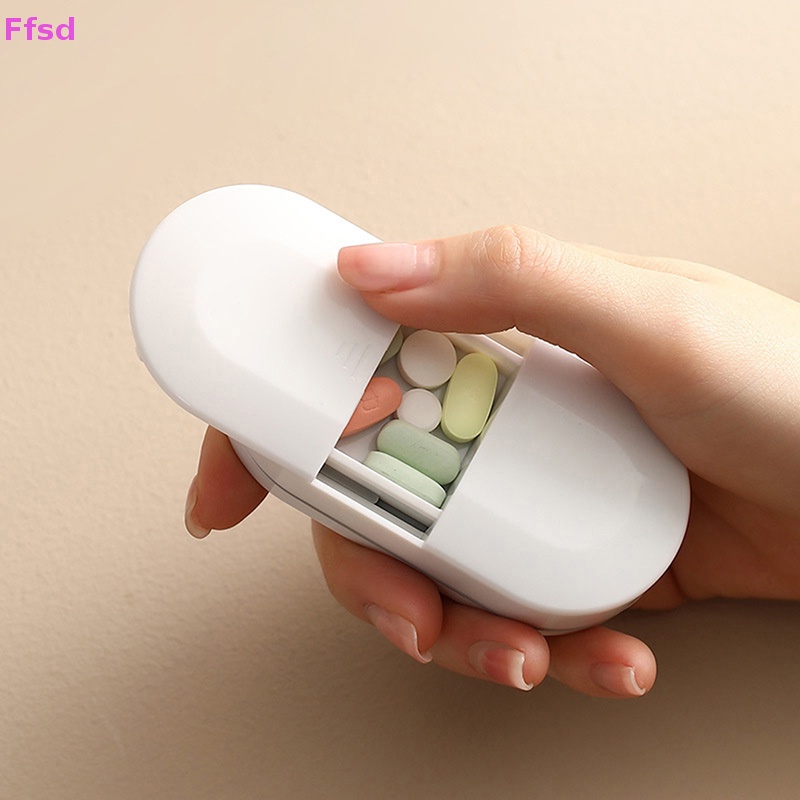 {Ffsd} Hộp Đựng Thuốc / Vitamin Chia Ngăn Di Động Tiện Lợi Cho Du Lịch * Bán Chạy