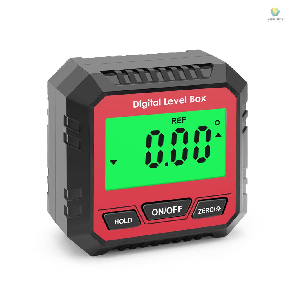 {25ho} Đồng Hồ Đo Góc Kỹ Thuật Số Từ Tính Tuyệt Đối Và Độ Dốc Màn Hình LCD Có Đèn Nền Đa Năng
