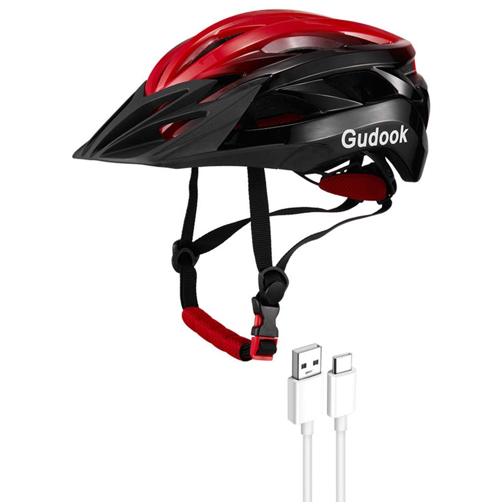 Mũ Bảo Hiểm Tích Hợp Đèn Led Cảnh Báo An Toàn Cho Đạp Xe Leo Núi / Trượt Ván