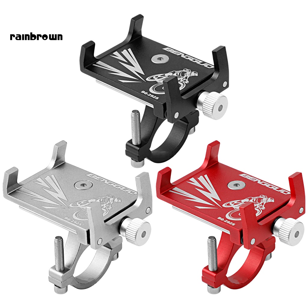 Giá Đỡ Điện Thoại Chống Sốc Bốn Chân Bằng Hợp Kim Nhôm Cho Xe Đạp