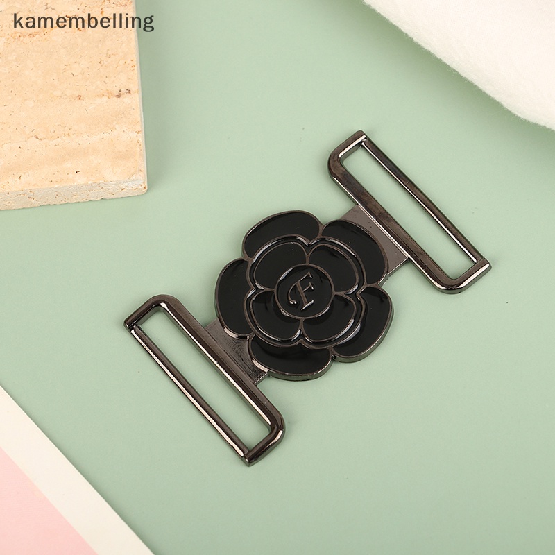 1 Bộ Khóa Thắt Lưng Bằng Kim Loại Hình Hoa 30 / 35 / 40mm EN