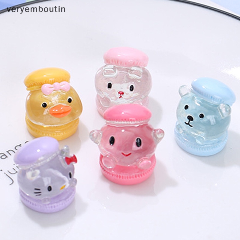 Set 2 Bánh Hamburger Hoạt Hình Bằng Nhựa Resin Trang Trí Tiểu Cảnh