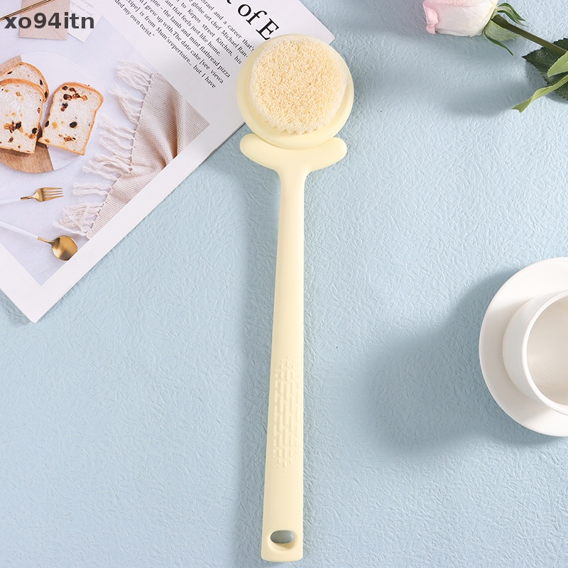 Bàn Chải Chà Lưng Tẩy Tế Bào Chết Mát Xa Cơ Thể Tay Cầm Dài Mềm Mại