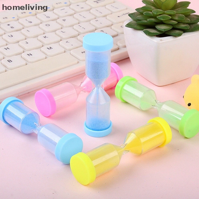 Set 3 Đồng Hồ Cát Mini Nhiều Màu Sắc Có Hẹn Giờ Chải Răng Cho Bé