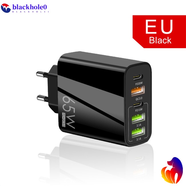 Cục Sạc Nhanh Cổng Usb C 65w Type C Pd Qc3.0 Cho Iphone Ipad Android Tablet