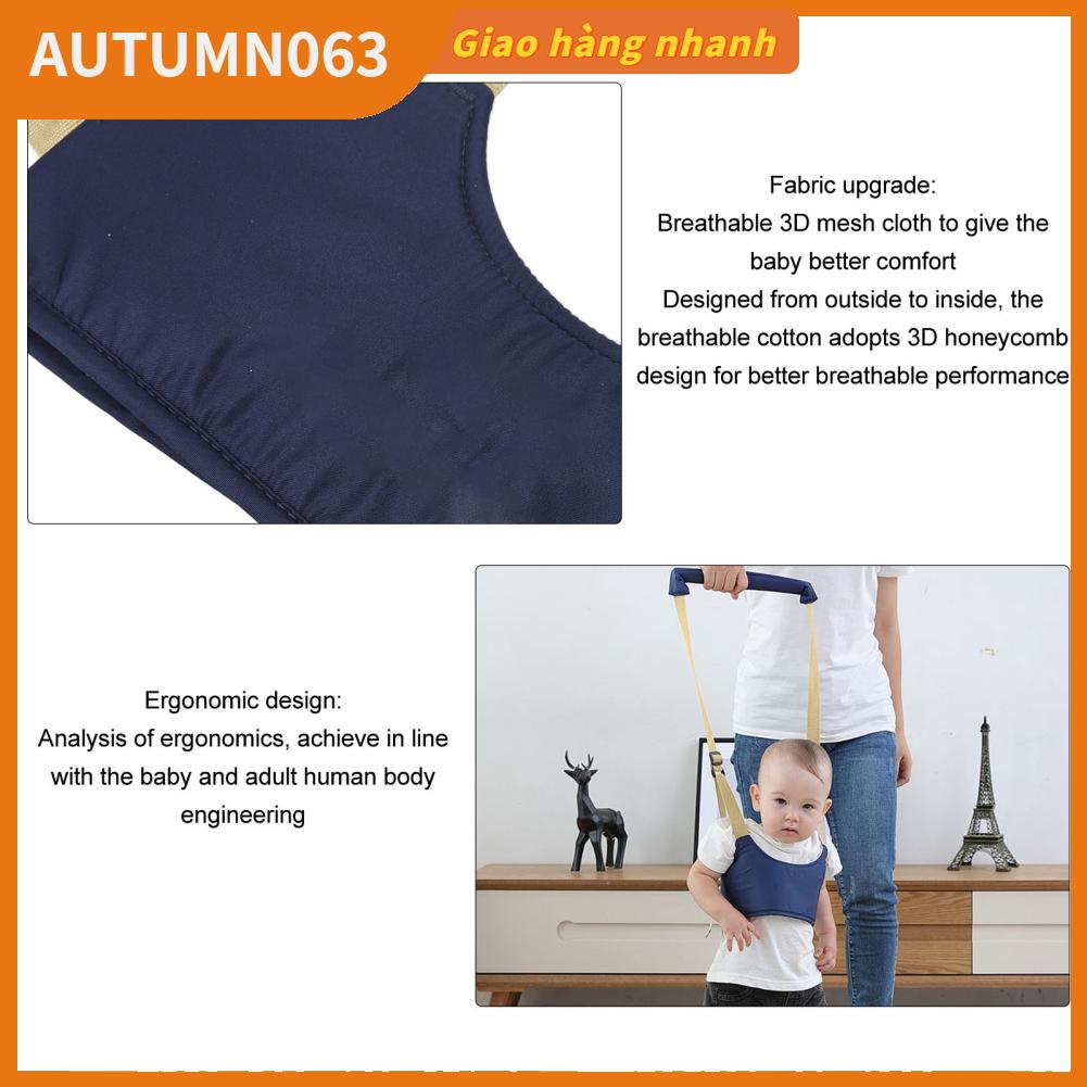 Autumn063 Tập Đi Cho Bé Dây Cầm Tay Có Thể Điều Chỉnh Chống Mất Thấm Hút Mềm Mại Thoáng Khí Trẻ Sơ Sinh Bộ Đai