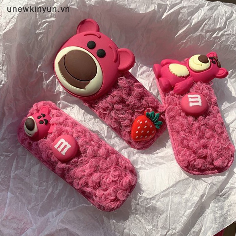 Kẹp Tóc Mái Giả Lông Cừu Họa Tiết Hoạt Hình Dễ Thương Cho Bé Gái