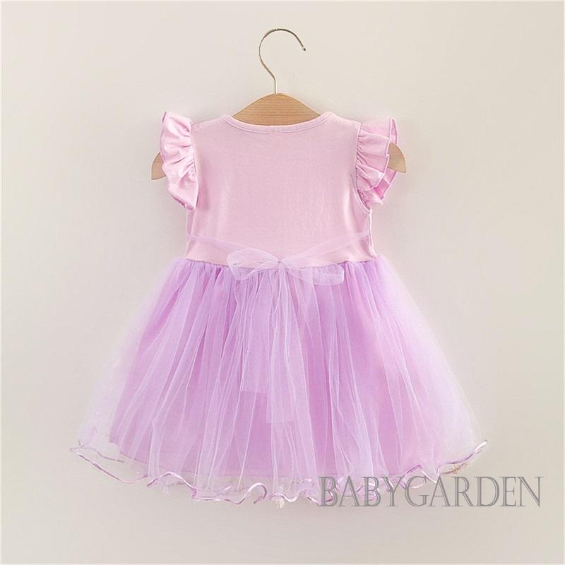 Set Đầm Không Tay Phối Bèo Đính Kim Sa Và Túi Rơm Thời Trang Mùa Hè Cho Bé Gái 6 Tháng-5 Tuổi