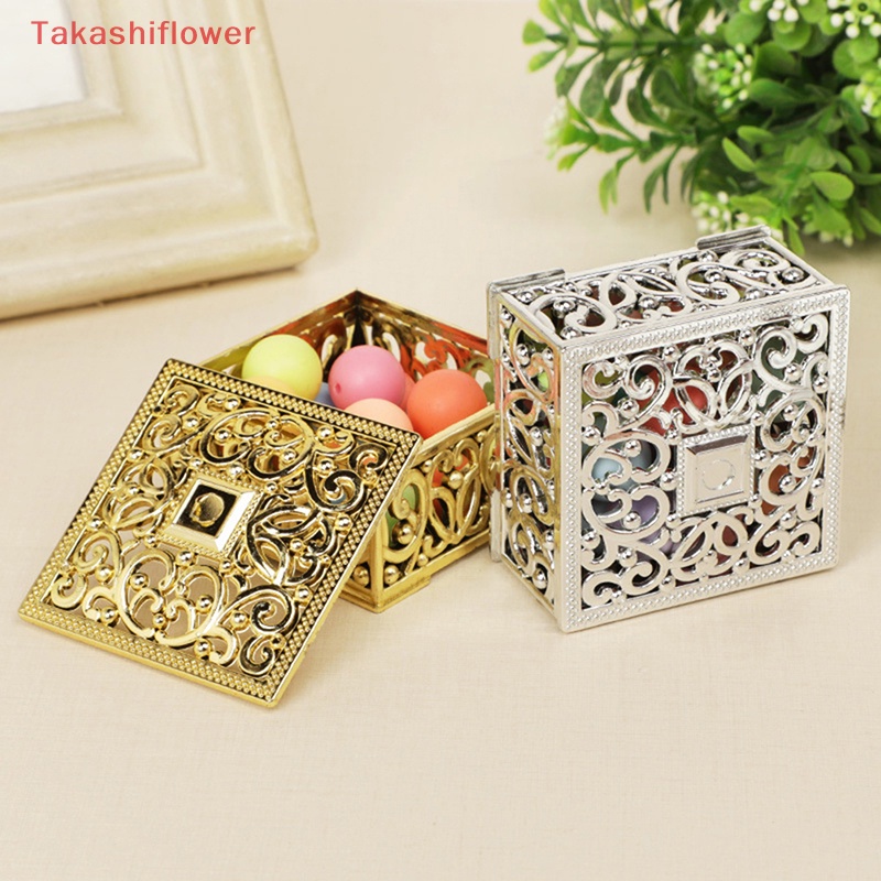 Hộp Đựng Trang Sức Bằng Nhựa Mạ Vàng Phong Cách Retro