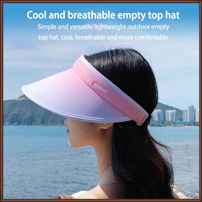 Nón Rộng Vành Hở Chóp Chống Tia Uv Thời Trang Đi Biển Mùa Hè Cho Nữ